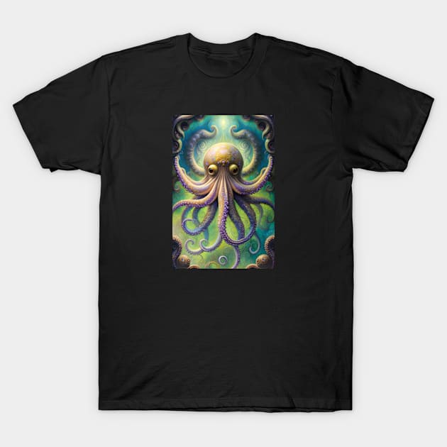 Octopus - 03 - Fantasy Art - PGRVTP T-Shirt by Chokullov Art Studio